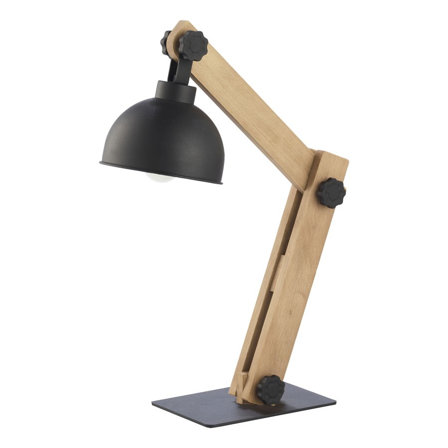 TK Oslo bordlampe - sort metal og tr