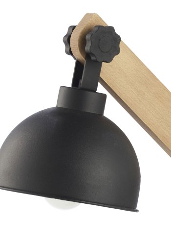 TK Oslo bordlampe - sort metal og tr