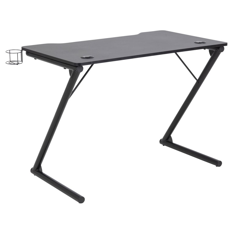 ACT NORDIC Trooper gamerbord, m. kopholder - sort melamin og metal (100x60)