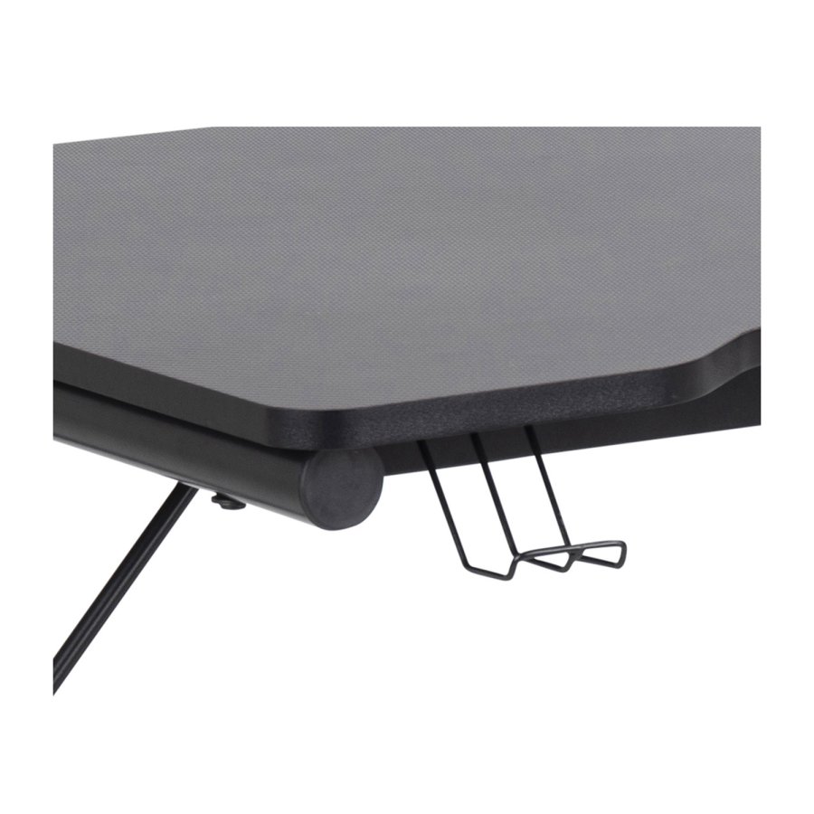 ACT NORDIC Trooper gamerbord, m. kopholder - sort melamin og metal (100x60)