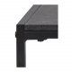 ACT NORDIC Infinity rektangulr sofabord - sort melamin m. marmorprint og sort metal (120x60)