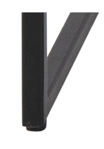 ACT NORDIC Infinity rektangulr sofabord - sort melamin m. marmorprint og sort metal (120x60)