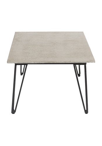 BLOOMINGVILLE Mundo havebord - gr/sort cement/metal, rektangulr (90x60)