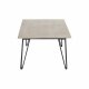 BLOOMINGVILLE Mundo havebord - gr/sort cement/metal, rektangulr (90x60)