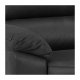 ACT NORDIC Rana 2 pers. sofa, m. 2 elektriske reclinere og USB port C stik - gr polyester og sort metal 