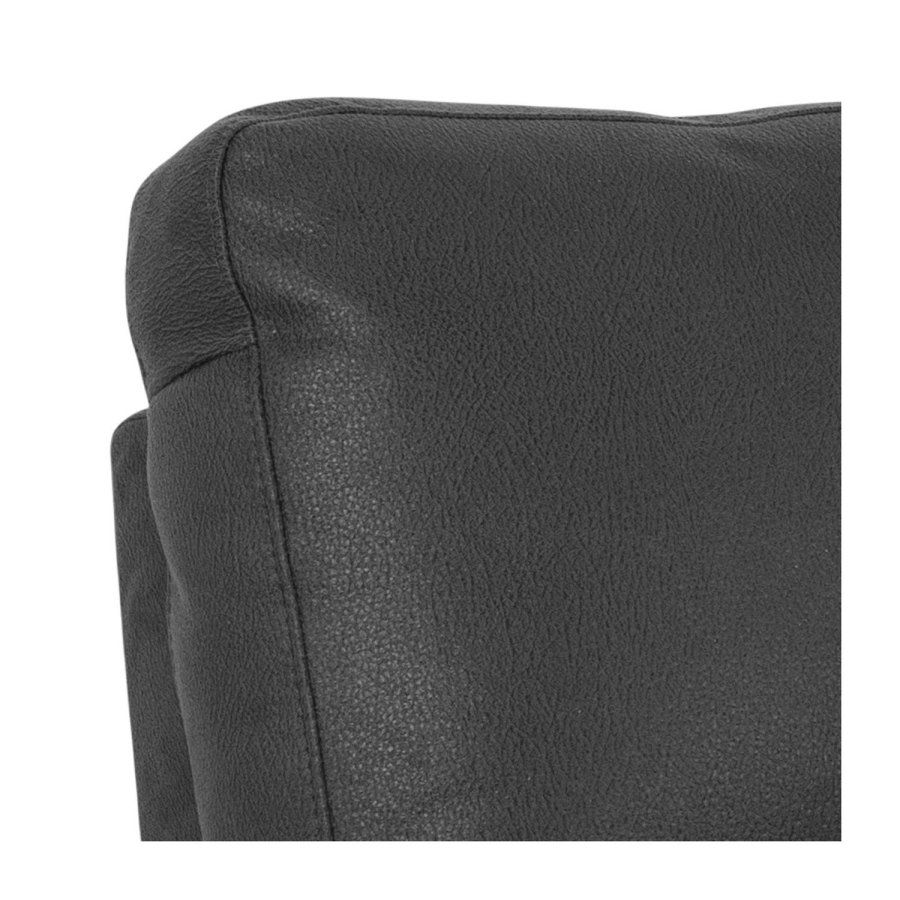 ACT NORDIC Rana 2 pers. sofa, m. 2 elektriske reclinere og USB port C stik - gr polyester og sort metal 