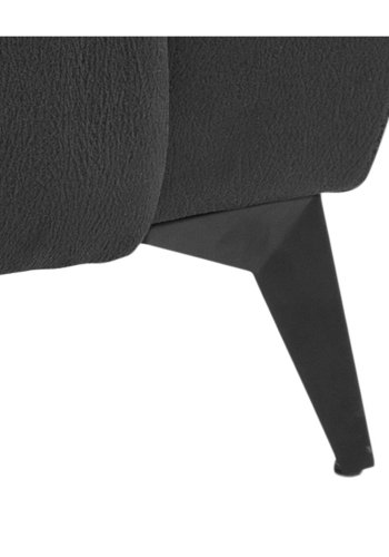 ACT NORDIC Rana 2 pers. sofa, m. 2 elektriske reclinere og USB port C stik - gr polyester og sort metal 