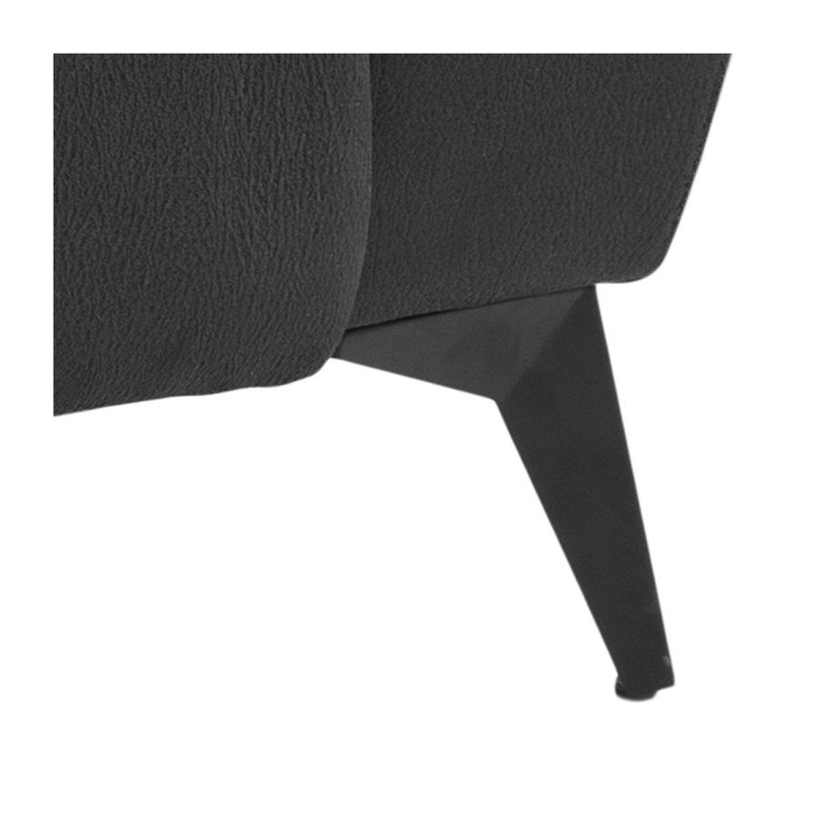 ACT NORDIC Rana 2 pers. sofa, m. 2 elektriske reclinere og USB port C stik - gr polyester og sort metal 