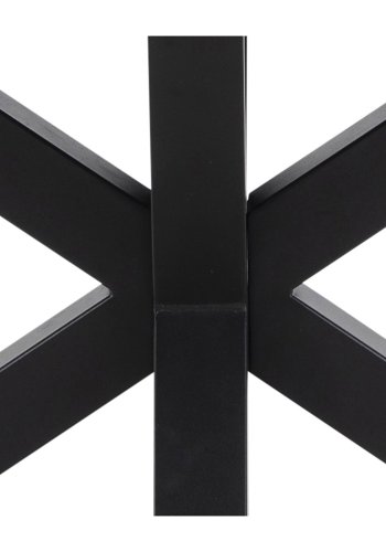 ACT NORDIC Heaven rektangulr spisebord - Fairbanks sort glas/keramik og sort metal (200x100) 