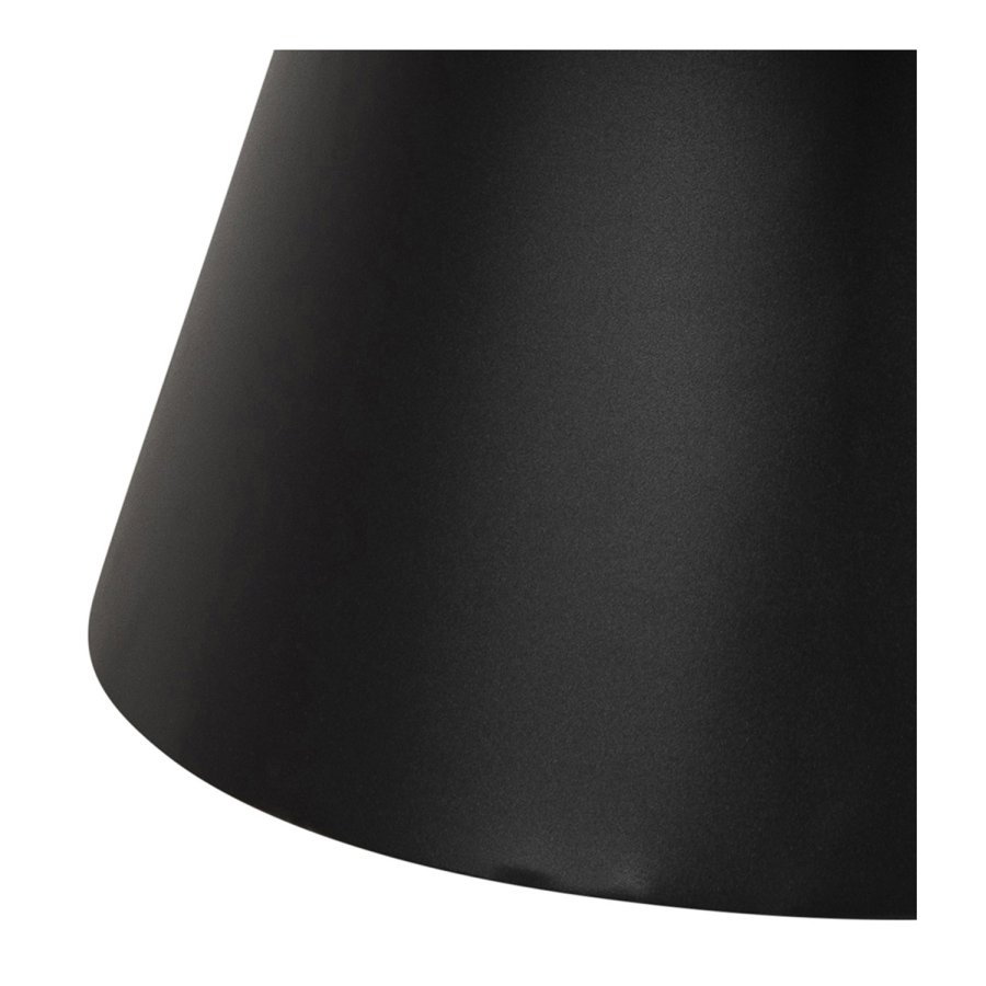 ACT NORDIC Soli rund sofabord -  Fairbanks sort glas/keramik og sort metal (85,7) 