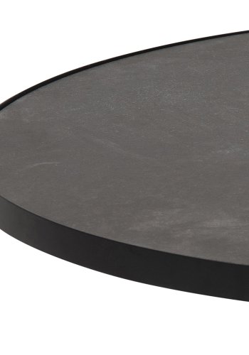 ACT NORDIC Soli rund sofabord -  Fairbanks sort glas/keramik og sort metal (85,7) 