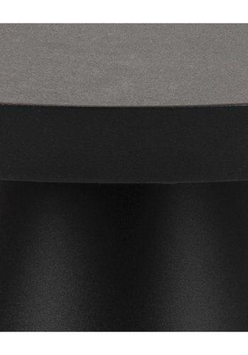 ACT NORDIC Soli rund sofabord -  Fairbanks sort glas/keramik og sort metal (45,7) 