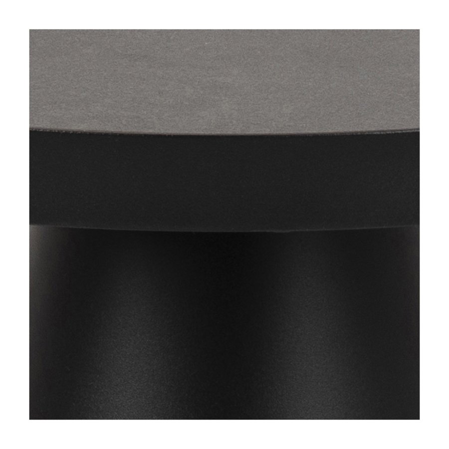 ACT NORDIC Soli rund sofabord -  Fairbanks sort glas/keramik og sort metal (45,7) 