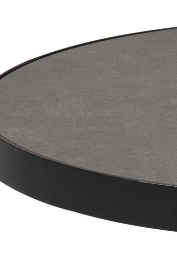 ACT NORDIC Soli rund sofabord -  Fairbanks sort glas/keramik og sort metal (45,7) 