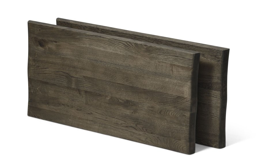 Atlantic tillgsplade med blget kant 40 mm, rektangulr - rgfarvet egetr (95x50) (st af 2)