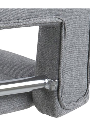 ACT NORDIC Sylvia barstol, m. rygln, fodsttte, gaspatron TÜV og trompetfod - lysegr polyester og krom metal