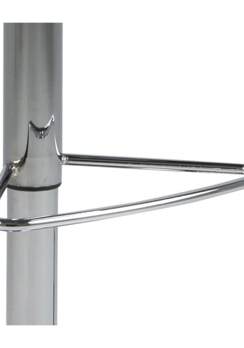 ACT NORDIC Sylvia barstol, m. rygln, fodsttte, gaspatron TÜV og trompetfod - lysegr polyester og krom metal