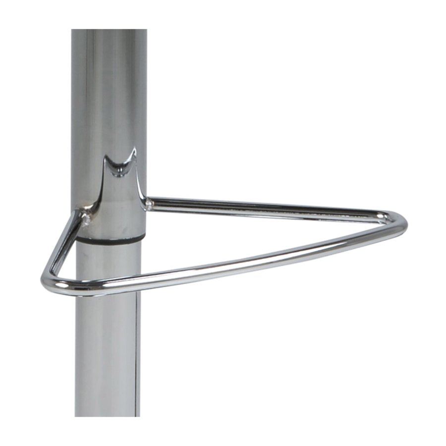 ACT NORDIC Sylvia barstol, m. rygln, fodsttte, gaspatron TÜV og trompetfod - lysegr polyester og krom metal