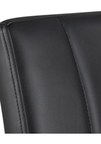 ACT NORDIC Sylvia barstol, m. rygln, fodsttte, gaspatron TÜV og trompetfod - sort PU og sort metal