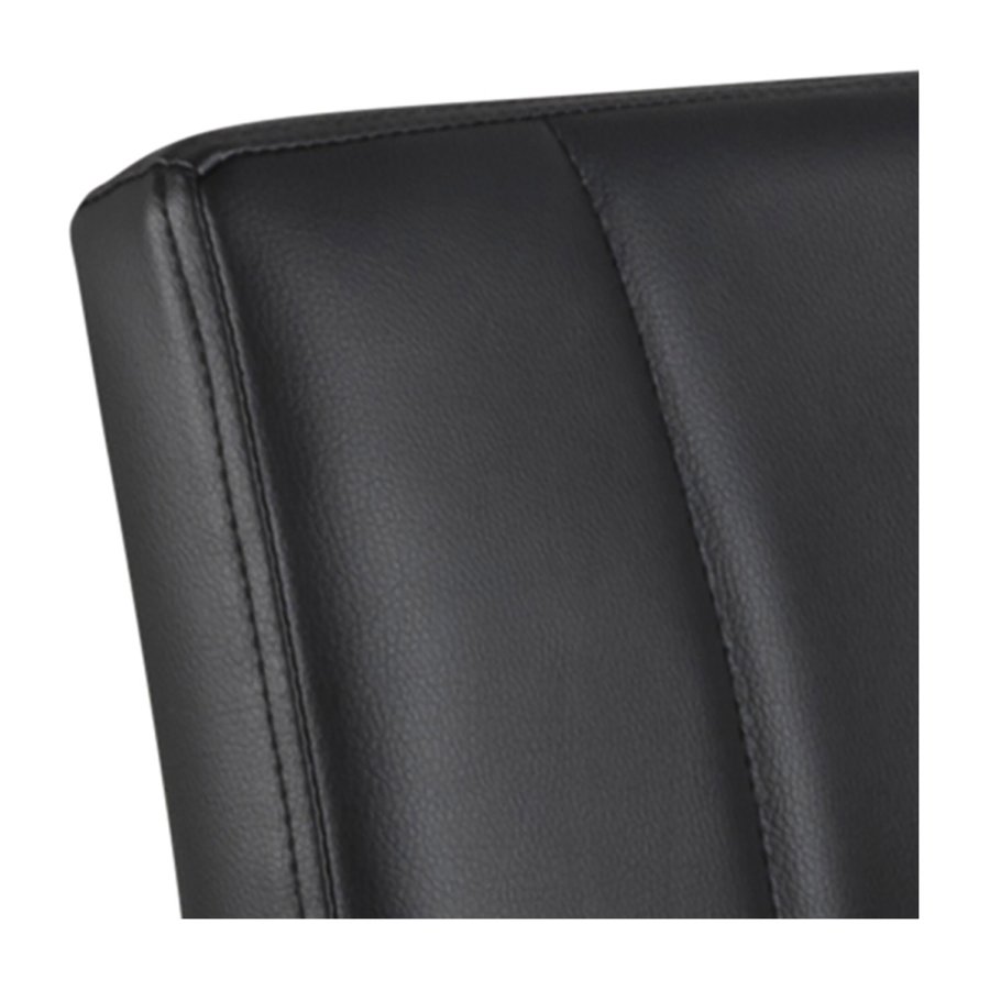 ACT NORDIC Sylvia barstol, m. rygln, fodsttte, gaspatron TÜV og trompetfod - sort PU og sort metal