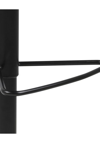 ACT NORDIC Sylvia barstol, m. rygln, fodsttte, gaspatron TÜV og trompetfod - sort PU og sort metal