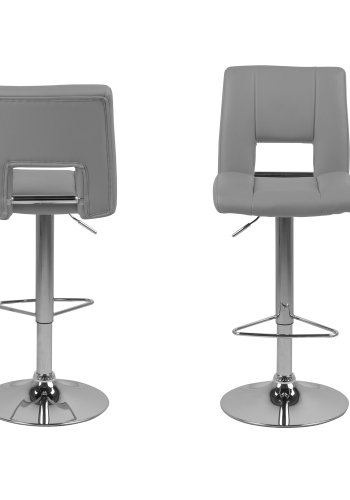 ACT NORDIC Sylvia barstol, m. rygln, fodsttte, gaspatron TÜV og trompetfod - gr PU (udget)