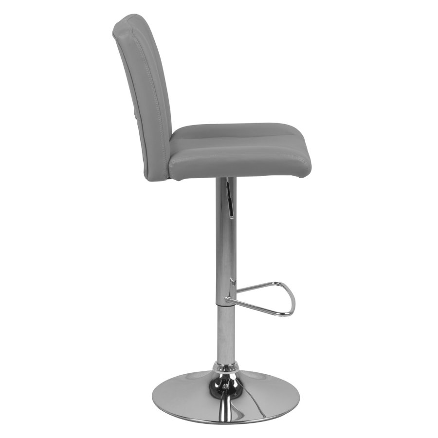 ACT NORDIC Sylvia barstol, m. rygln, fodsttte, gaspatron TÜV og trompetfod - gr PU (udget)