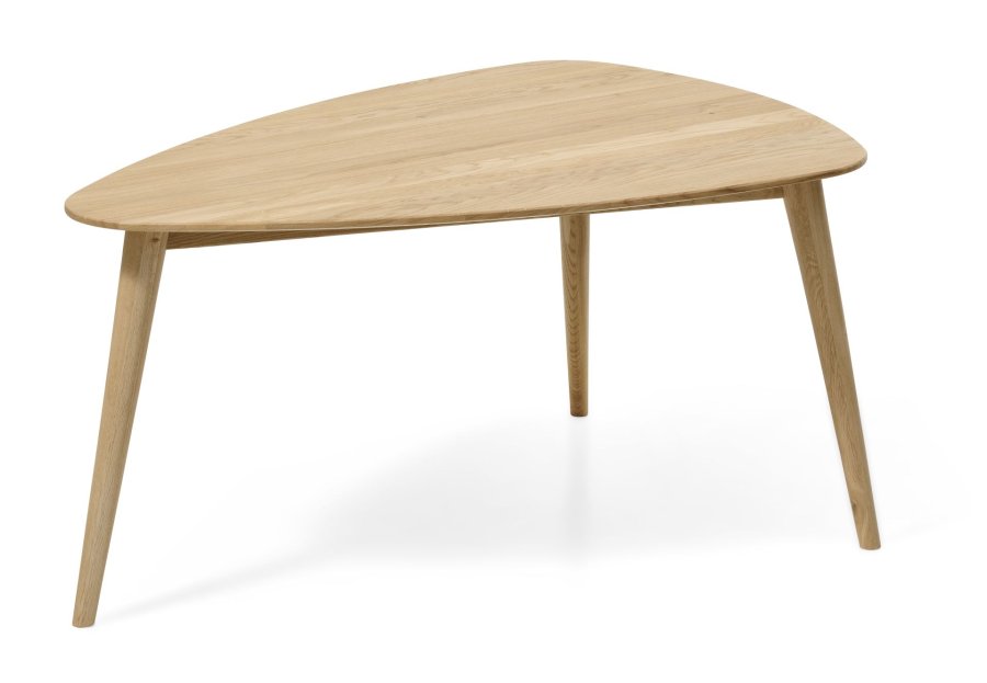 Bali sofabord L, trekantet - natur egetr (105x70)