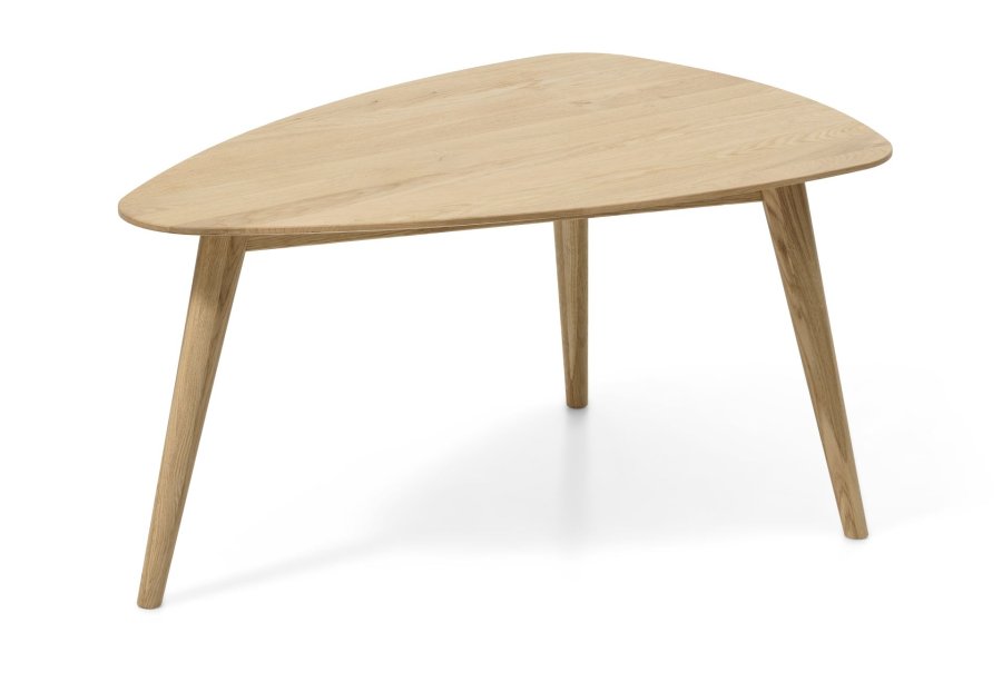 Bali sofabord M, trekantet - natur egetr (90x60)