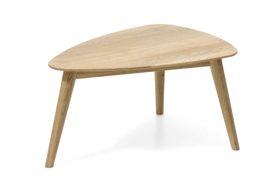 Bali sofabord S, trekantet - natur egetr (70x50)