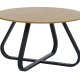 Cesura sofabord, rund - natur egemelamin og sort metal (80)