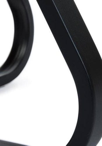 Cesura sofabord, rund - natur egemelamin og sort metal (80)