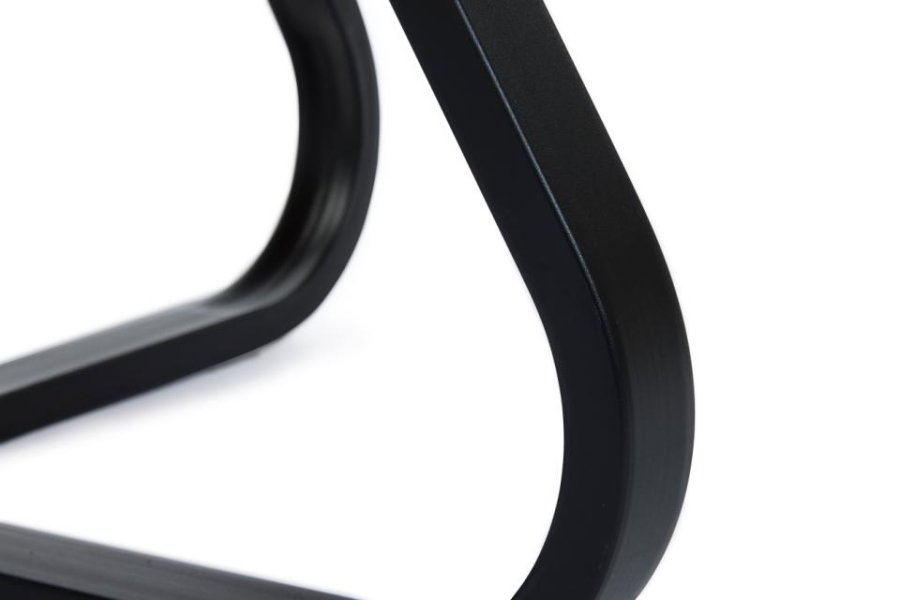 Cesura sofabord, rund - natur egemelamin og sort metal (80)