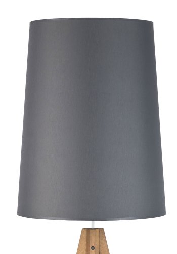 TK Walz gulvlampe - gr stof og natur tr