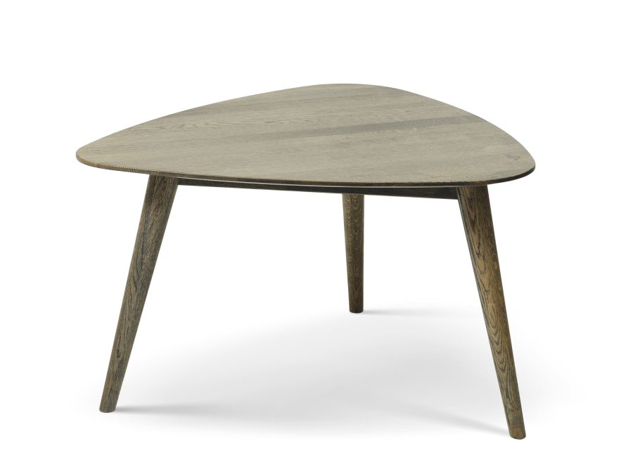 Samoa sofabord, trekantet - rgfarvet egetr (74x70)