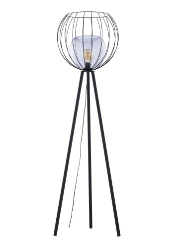 TK Universo gulvlampe - grafit glas og sort metal