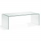 KAVE HOME rektangulr Burano sofabord - klar glas (110x50)
