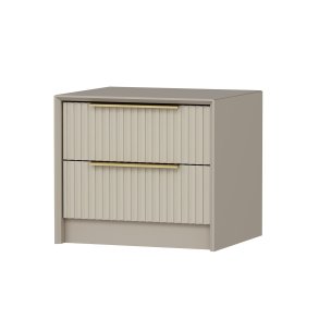 FUNZI LIVING Kale Luxe natbord, m. 2 skuffer - sten melamin (53x45)