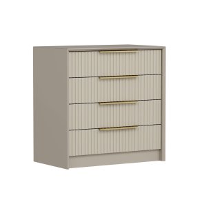 FUNZI LIVING Kale Luxe kommode, m. 4 skuffer - sten melamin