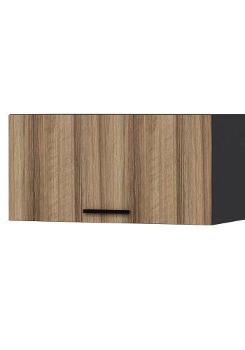 FUNZI LIVING Dore vgskab 90, m. 1 lge - natur og antracitgr melamin