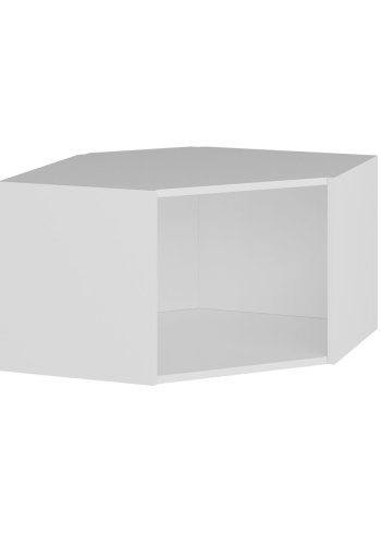 FUNZI LIVING Dore hjrnevgskab, m. 1 lge - natur og hvid melamin