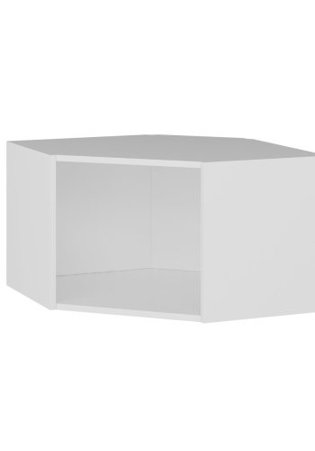 FUNZI LIVING Dore hjrnevgskab, m. 1 lge - natur og hvid melamin