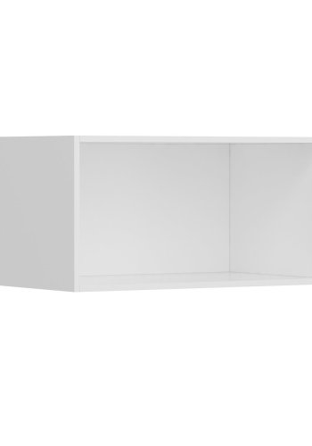 FUNZI LIVING vgskab 90, m. 1 lge - antik hvid og hvid melamin