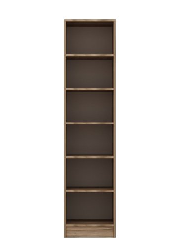 FUNZI LIVING 190 bent garderobeskab, m. 5 hylder - natur melamin