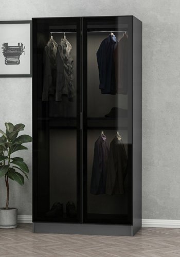 FUNZI LIVING Kalesglas antracit - 190 Garderobe