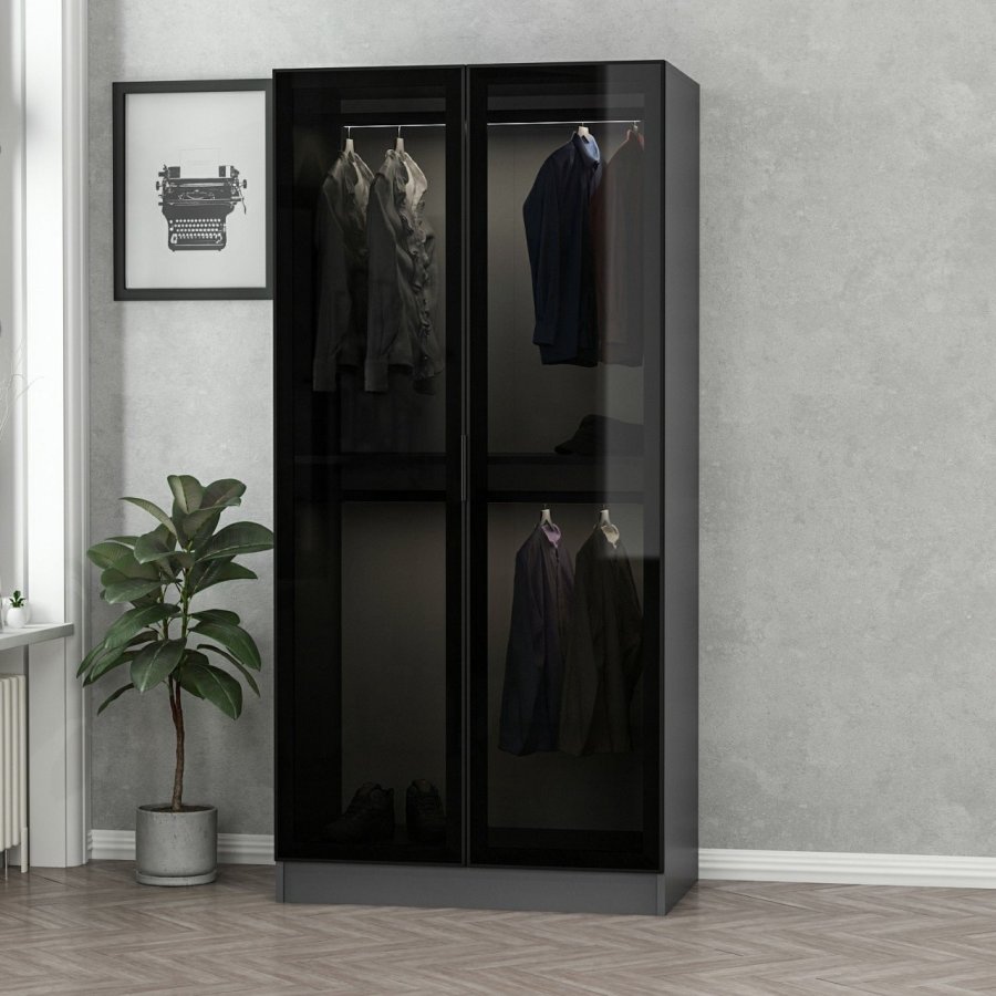 FUNZI LIVING Kalesglas antracit - 210 Garderobe