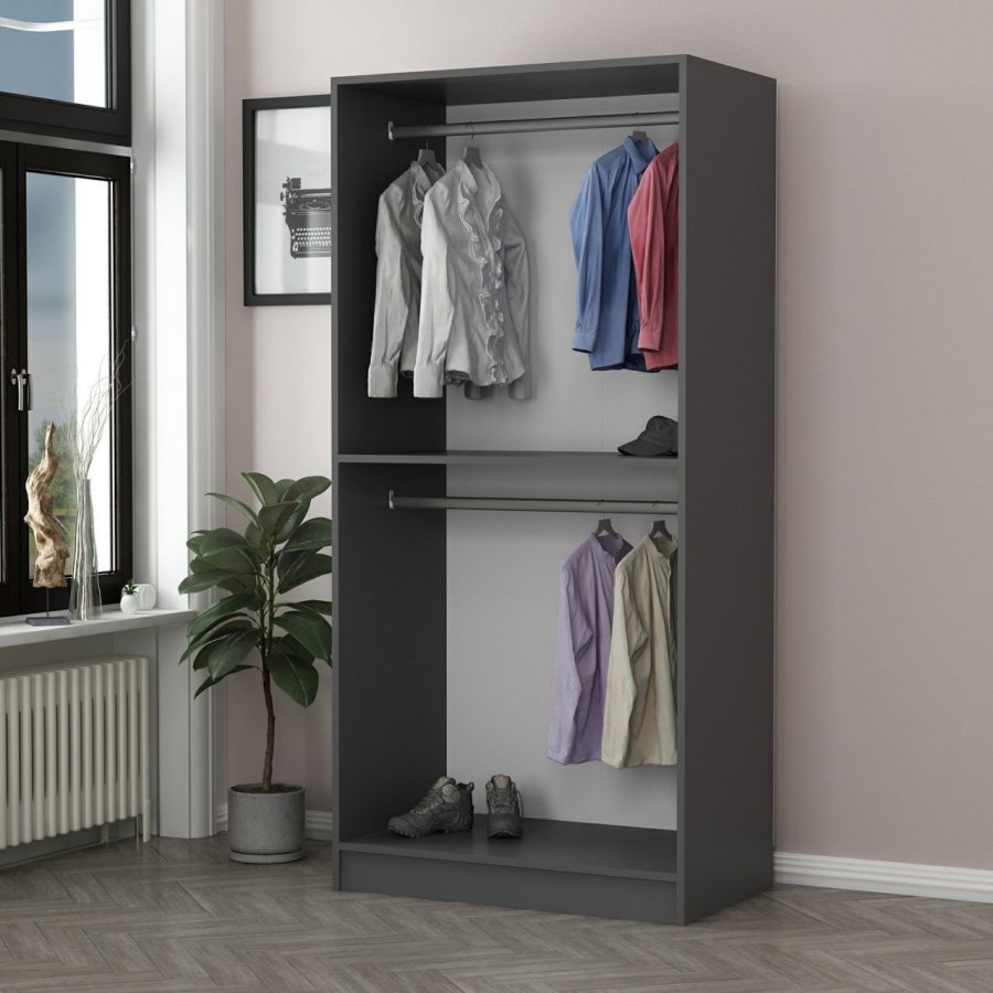 FUNZI LIVING Kalesglas antracit - 210 Garderobe