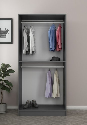 FUNZI LIVING Kalesglas antracit - 210 Garderobe
