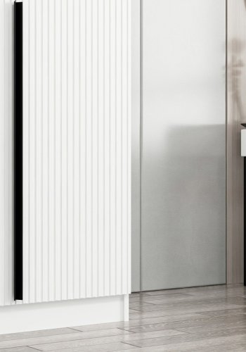 FUNZI LIVING Plus Membrane 210 garderobeskab, m. 2 lger, 1 hylde, 2 bjlestnger - hvid melamin