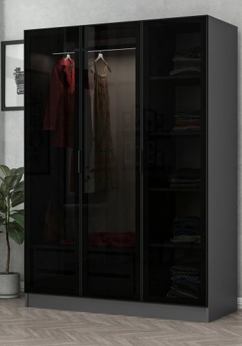 FUNZI LIVING antracit sort - 2272 Garderobe